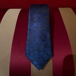 Silk Neck Tie / Navy Blue / Antonia